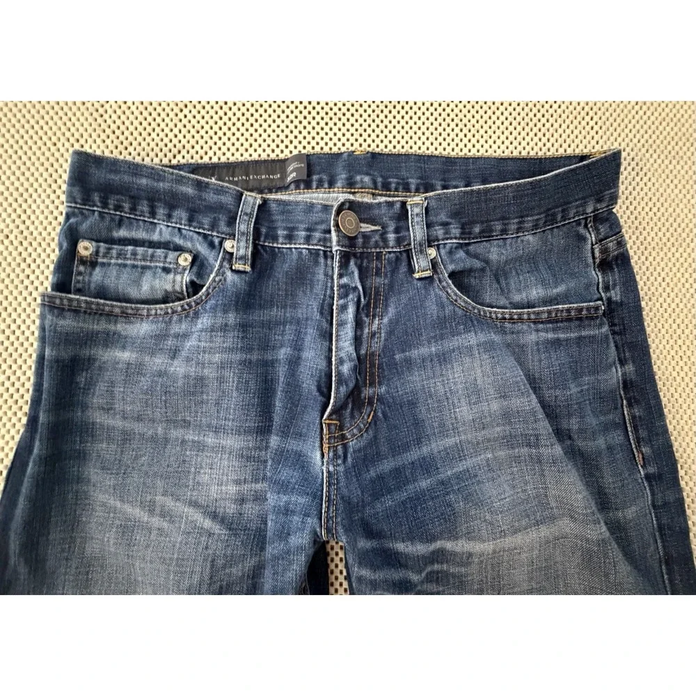 Armani Exchange‎ Jeans A|X Men Straight Leg 32 R 32 Inseam 2014 Y2K 100% Cotton